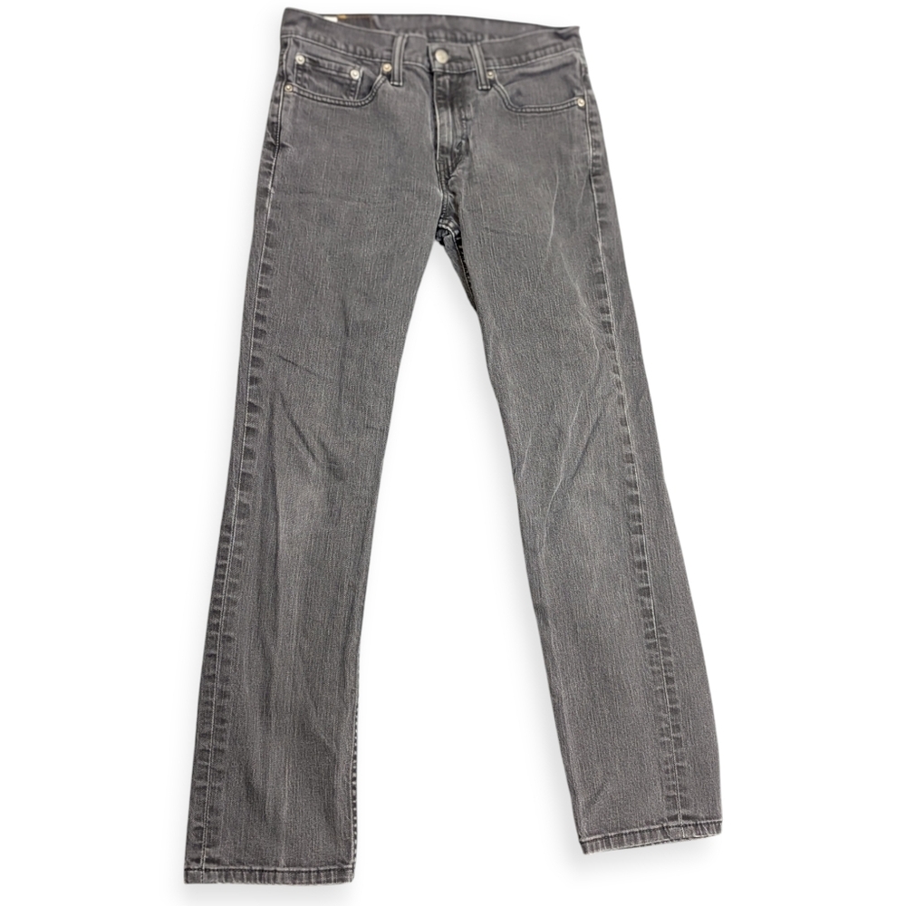 Vtg 96' Levi's 514 Straight Leg Black StoneWash Jeans Size 30x32 Women's 8
